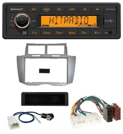 Continental 1DIN USB AUX MP3 Autoradio für Toyota Yaris (2007-2011)