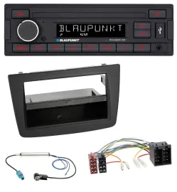 Blaupunkt MP3 AUX USB 1DIN Autoradio für Alfa Romeo Mito 955 08-14 ISO schwarz