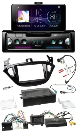 Pioneer USB Lenkrad Bluetooth DAB Autoradio für Opel Adam Corsa E ab 2013 PDC