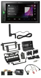 Pioneer MP3 DAB Lenkrad 2DIN Bluetooth Autoradio für BMW 3er 1999-2006 5 Schalte