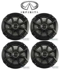 Kicker 6.5" Front+Rear Car Speaker Replacement For 2003-2006 INFINITI G35 Sedan