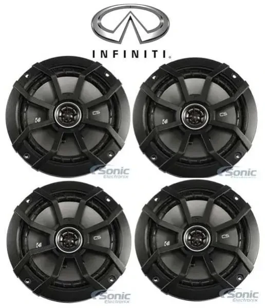 Kicker 6.5" Front+Rear Car Speaker Replacement For 2003-2006 INFINITI G35 Sedan