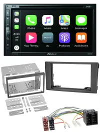 Pioneer DVD 2DIN MP3 DAB Bluetooth USB Autoradio für Iveco Daily 06-14 schwarz