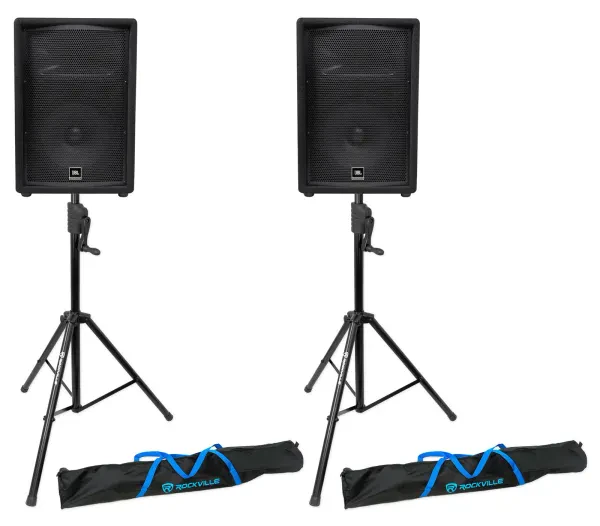 Пассивная акустическая система JBL JRX212 Black с аксессуарами (пара)