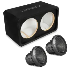 Сабвуфер пассивный для авто NVX NE102S_HDZW10 10" (корпус на 2×10", закрытый, MDF 3/4", комплект)