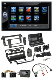 Blaupunkt Lenkrad USB Bluetooth TMC 2DIN Navigation für BMW 3er 1999-2006 5 Scha