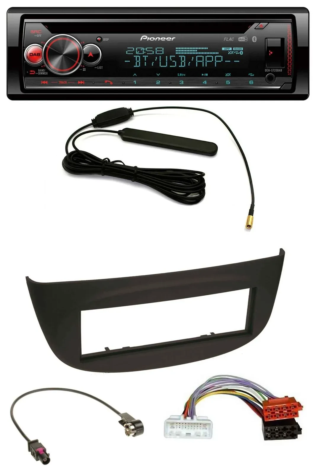 Автомагнитола для Renault Twingo (с 2015) Pioneer CD/USB DAB Bluetooth MP3 черная