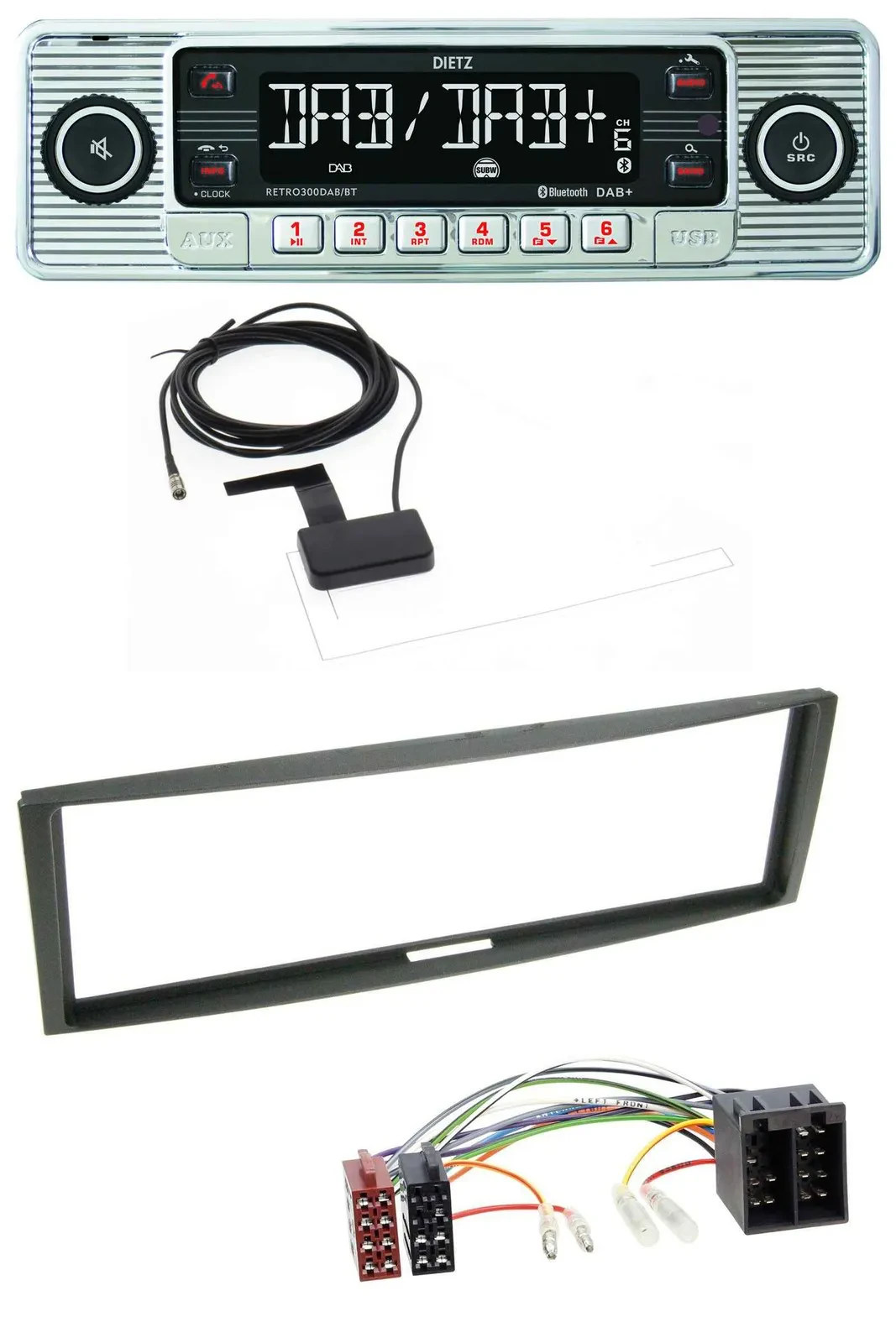 Автомагнитола для Renault Megane/Scenic/Modus/Clio Dietz Bluetooth, USB, MP3, DAB