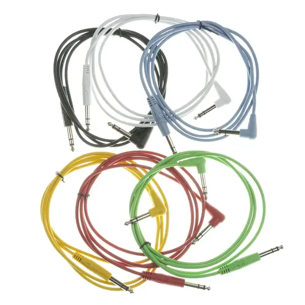 Коммутационный кабель Music Store Basic Standard Stereo Patch Cable 1.5 м (6 штук)