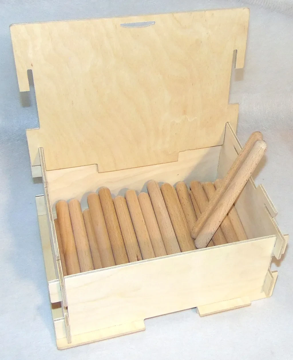 SCL15-BOX20 Клавесы, 15х150мм, бук, набор 20 пар, в деревянном ящике, Sinkopa