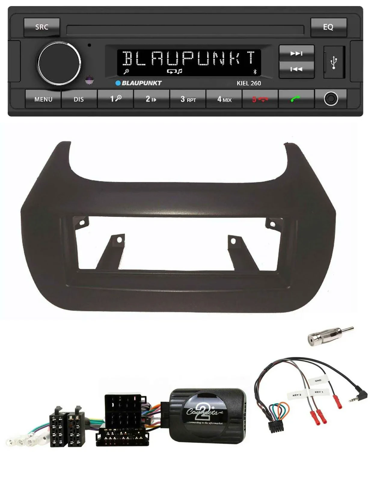 Автомагнитола Blaupunkt USB DAB Bluetooth для Citroen Nemo/Fiat Fiorino/Peugeot с поддержкой управления на руле