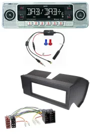 Dietz DAB USB MP3 Bluetooth Autoradio für Fiat Panda (bis 2002) - schwarz