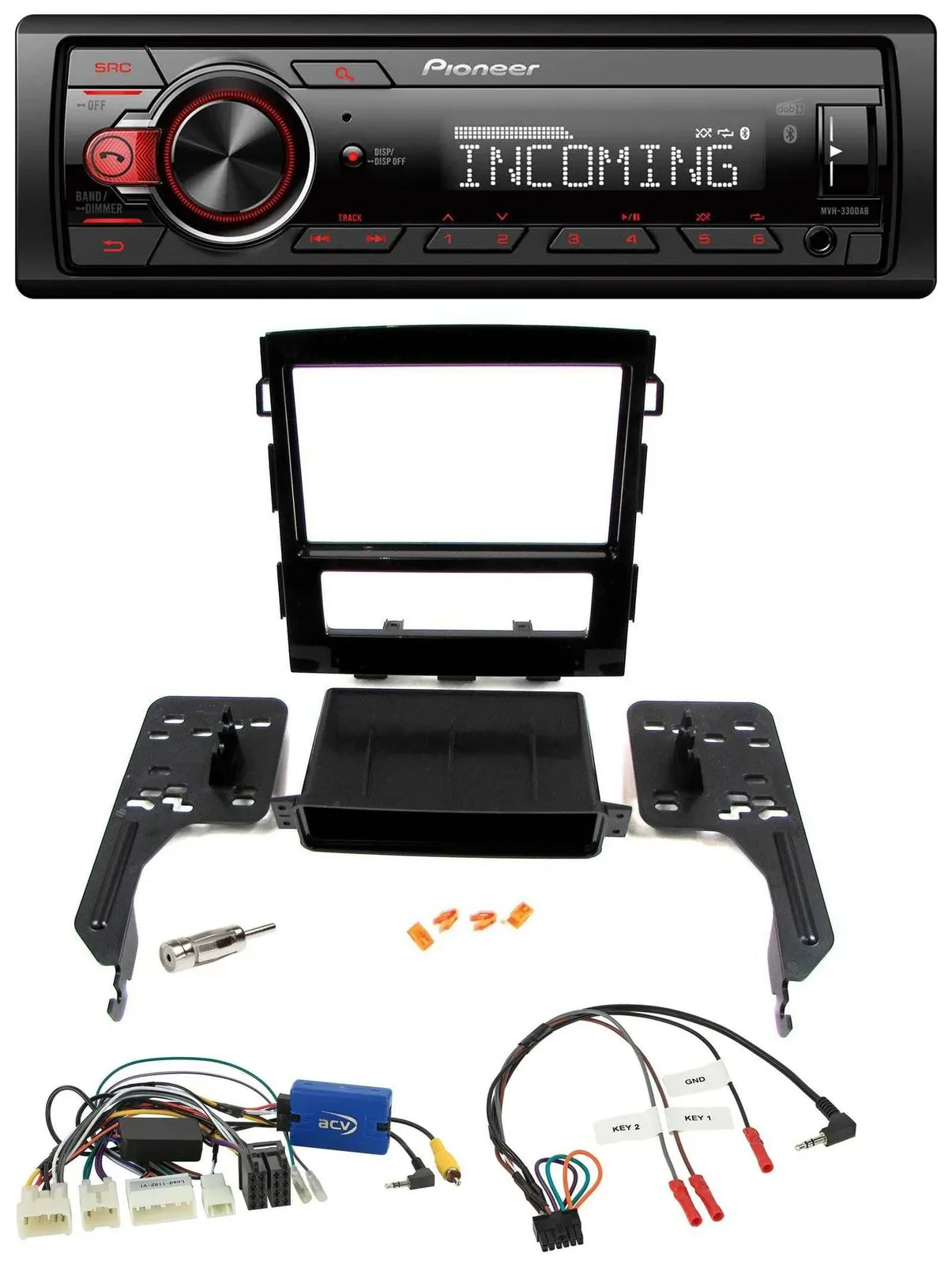 Автомагнитола для Subaru Impreza (с 2018) Pioneer Bluetooth USB DAB с поддержкой кнопок на руле