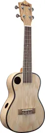 Amahi F880C Classic Quilted Ash Concert Ukulele w/Offset & Side Soundhole BUNDLE