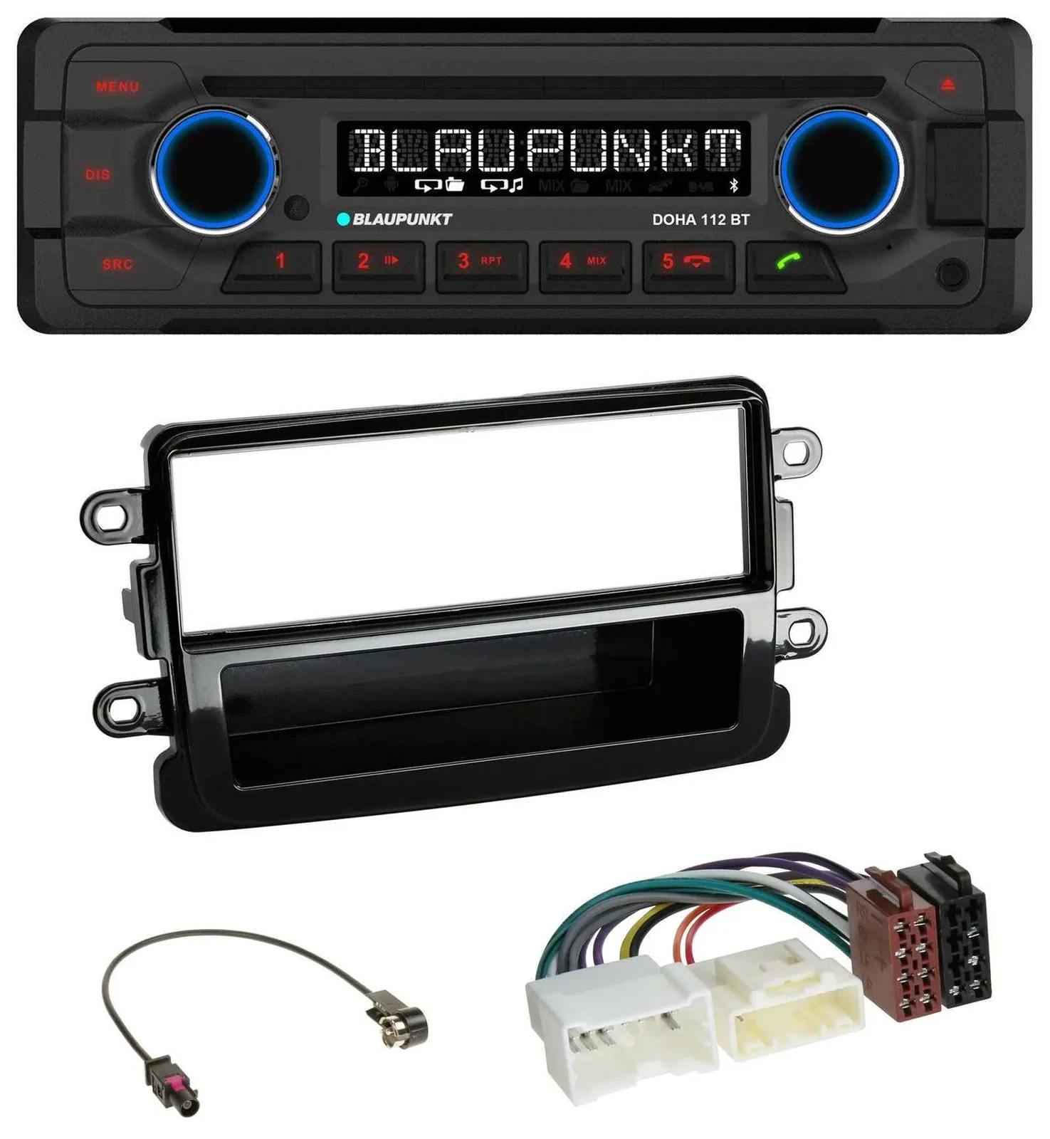 Blaupunkt AUX MP3 CD Bluetooth USB Autoradio für Dacia Lodgy Dokker Duster Sande