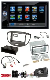Blaupunkt Lenkrad USB Bluetooth TMC 2DIN Navigation für Hyundai i10 2009-13 dunk