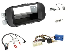 Einbauset Lenkradadapter DIN Autoradio für Kia Soul 2016-2019 schwarz