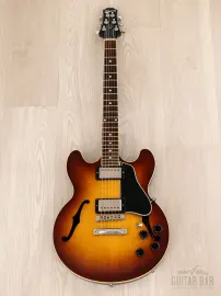 Электрогитара полуакустическая Gibson Custom Shop ES-336 Semi-Hollow HH Sunburst w/case USA 1997