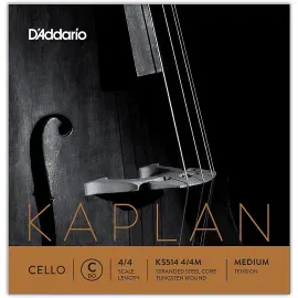 Струна для виолончели D'Addario Kaplan KS514 C, размер 4/4, Medium, с шариковым окончанием
