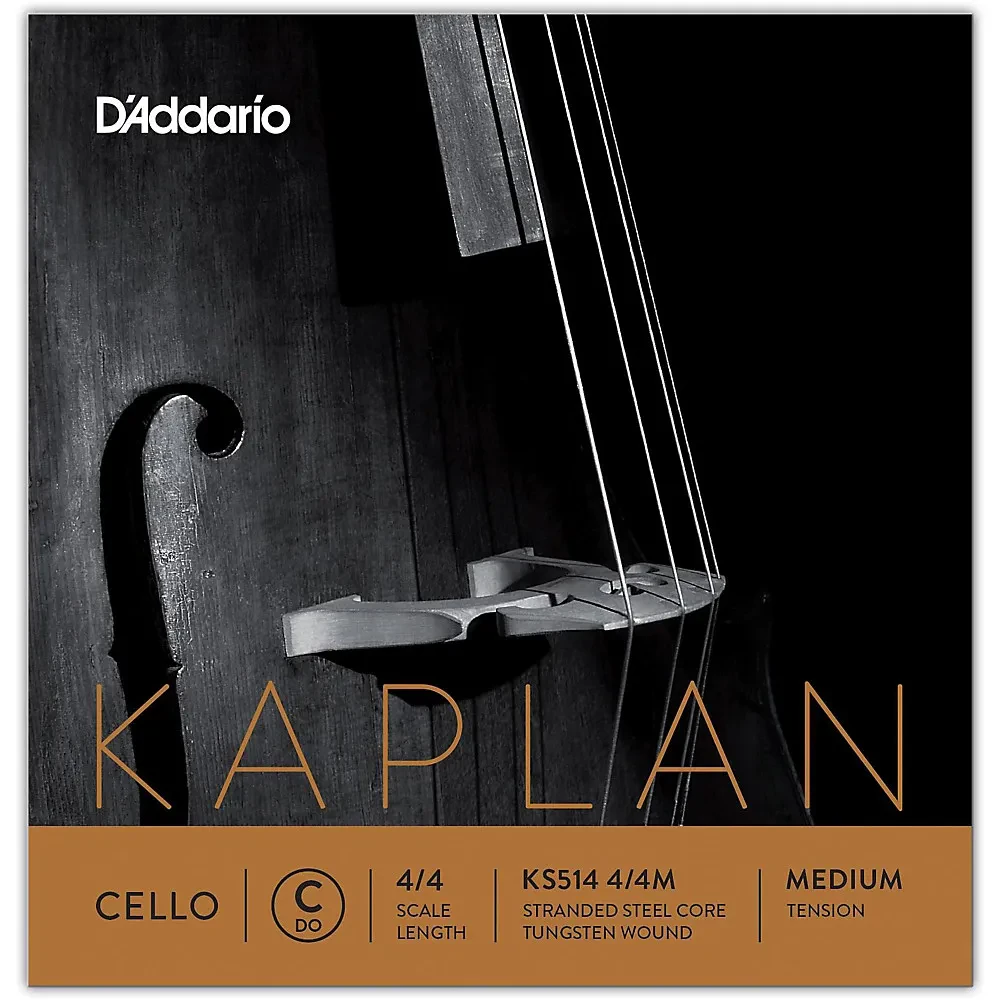 Струна для виолончели D'Addario Kaplan KS514 C, размер 4/4, Medium, с шариковым окончанием
