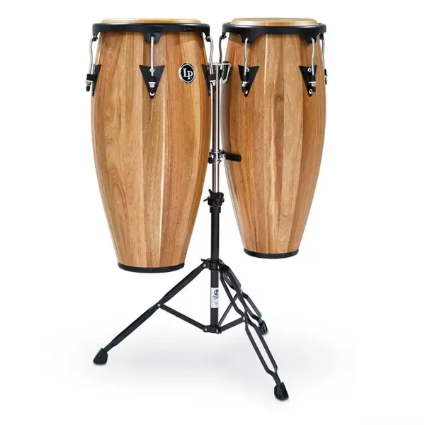 Конга Latin Percussion LP LPA646B-SW Aspire Wood Congas Set w/Basket Stands Walnut 28"Х10" & 11" 2 стойки