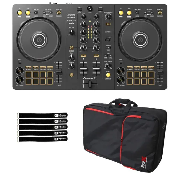 DJ-контроллер с джогом Pioneer DDJ-FLX4 с аксессуарами