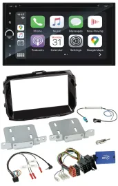 Blaupunkt USB DAB Bluetooth 2DIN TMC Lenkrad Navigation für Alfa Giulietta ISO 2
