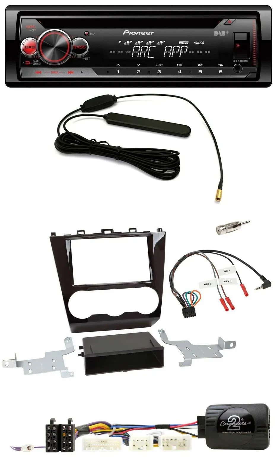 Pioneer CD USB Lenkrad DAB MP3 Autoradio für Subaru Forester ab 2015