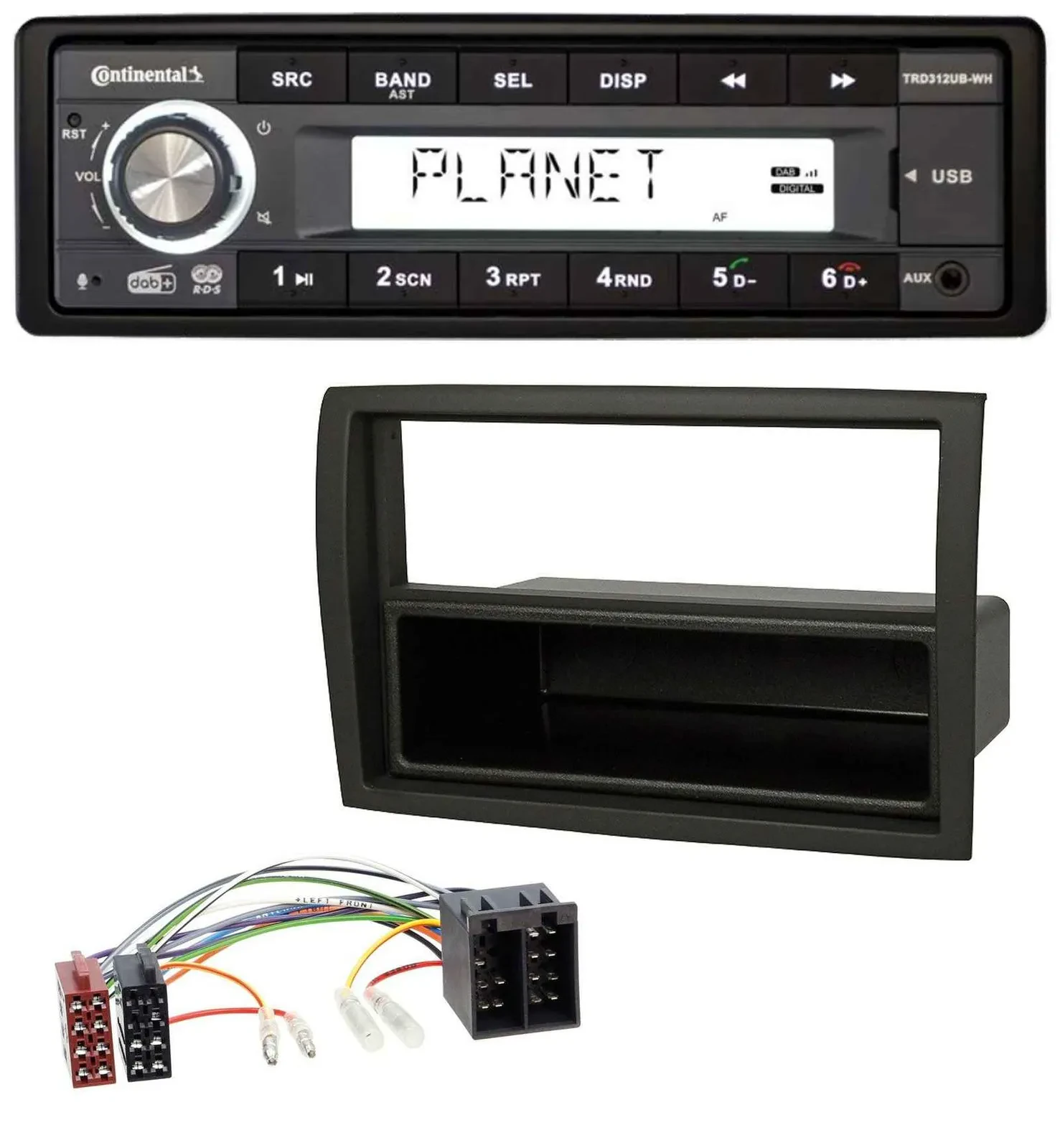 Continental USB 1DIN AUX DAB MP3 Autoradio für Citroen Jumper Fiat Ducato Peugeo
