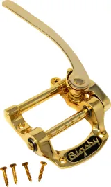 Bigsby B5 Vibrato Tailpiece, String-Thru, Gold, 180-4952-547