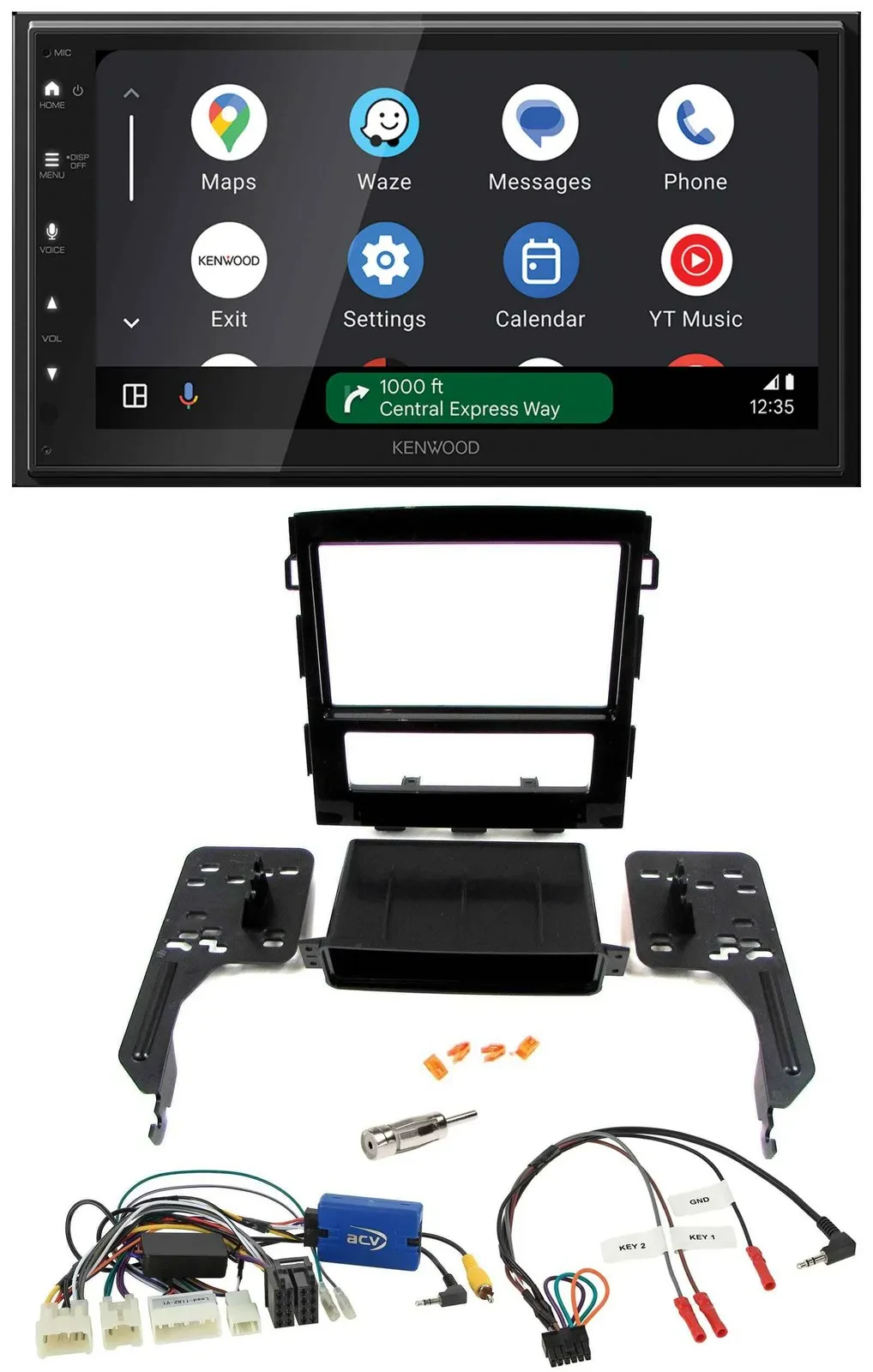 Kenwood DAB Bluetooth USB Lenkrad 2DIN Autoradio für Subaru Impreza ab 2018