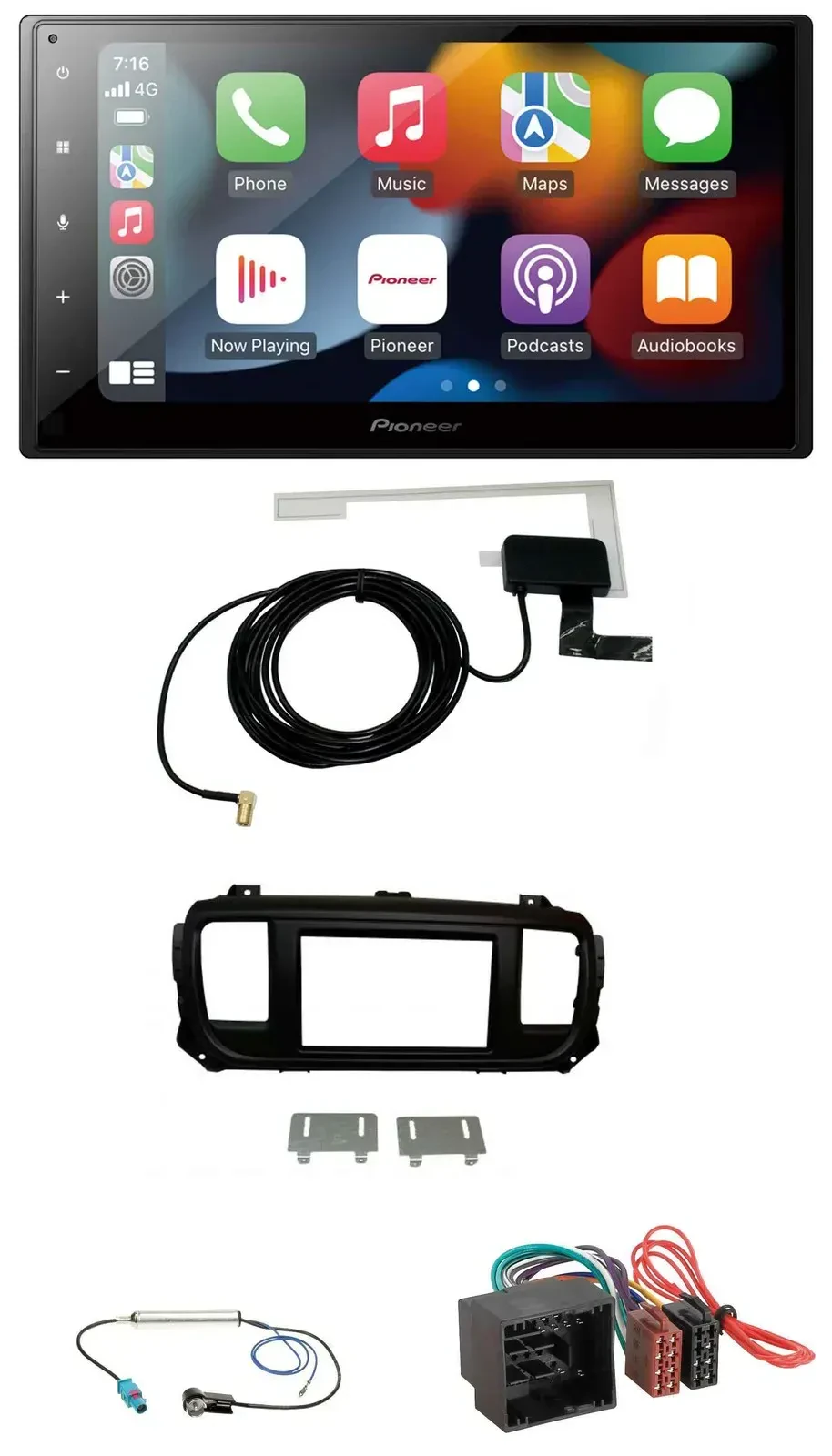 Автомагнитола для Citroen Jumpy/Spacetourer (с 2020) Pioneer 2DIN MP3 USB Bluetooth DAB