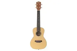 Ohana TKS-22E Solid Spruce Top Slim Body Elec/Acou Tenor Ukulele w/Gig Bag -Blem