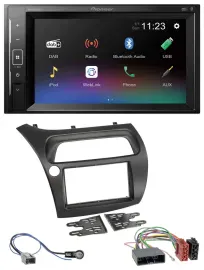 Pioneer DAB MP3 2DIN Bluetooth USB Autoradio für Honda Civic (2006-2012)