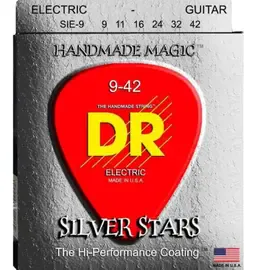Струны для электрогитары DR Strings SIE-9 Silver Stars 9-42
