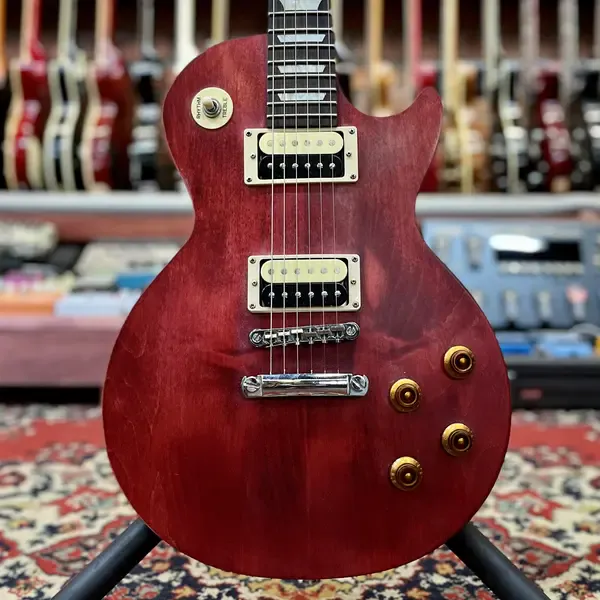 Электрогитара Gibson Les Paul LPJ "120th Anniversary" HH Cherry Satin w/gigbag USA 2014