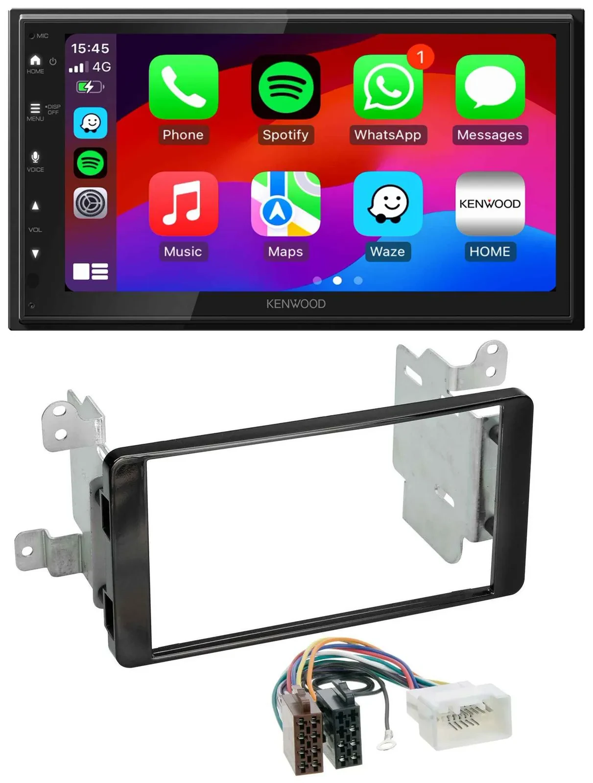 Kenwood MP3 USB DAB 2DIN Bluetooth Autoradio für Mitsubishi Outlander ab 2012