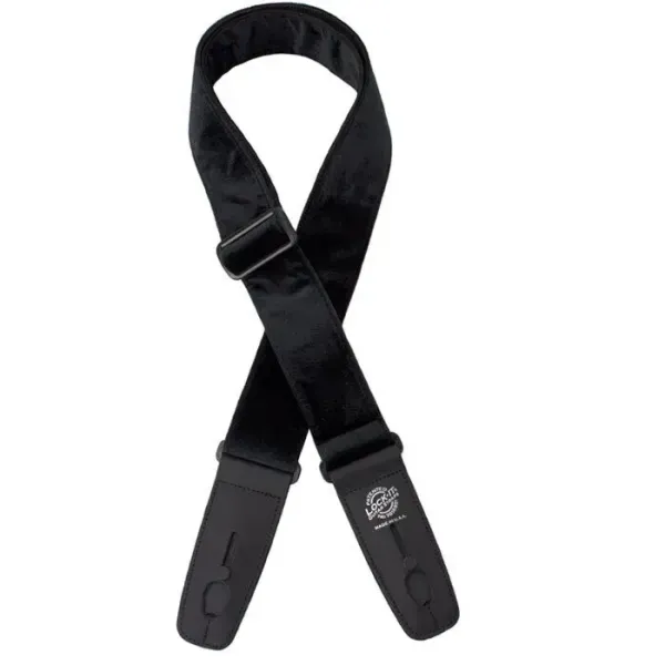 Ремень для гитары Lock-It Straps LIS-018CV2-BLK Casino Lounge Crushed Velvet Black