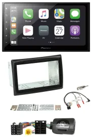Pioneer Lenkrad Bluetooth DAB 2DIN USB Autoradio für Renault Megane II 2005-2008