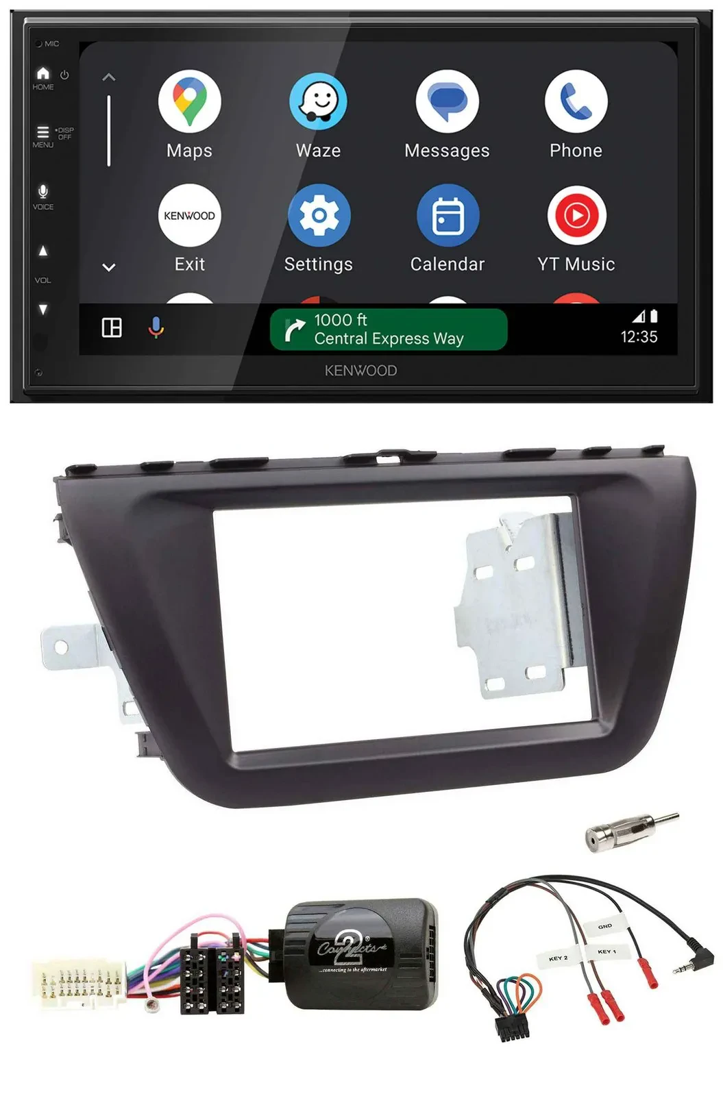 Автомагнитола Kenwood 2DIN, DAB, Bluetooth, USB, для Suzuki SX4 (с 2013)