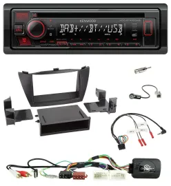 Автомагнитола Kenwood CD/USB/Bluetooth/DAB для Hyundai Tucson 2010–2015 с поддержкой управления на руле