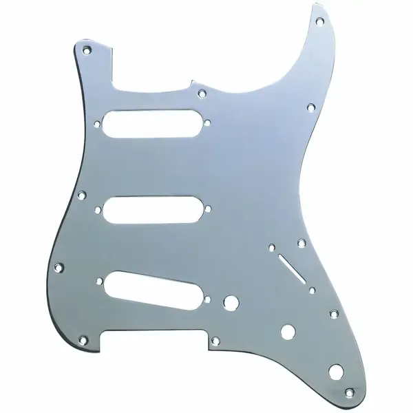 Пикгард Fender 11-Hole Modern Style Plated Brass Stratocaster SSS Pickguard Chrome