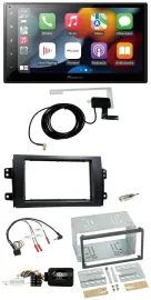 Автомагнитола Pioneer 2-DIN USB, Bluetooth, DAB, для Fiat Sedici/Suzuki SX4, с поддержкой управления с руля