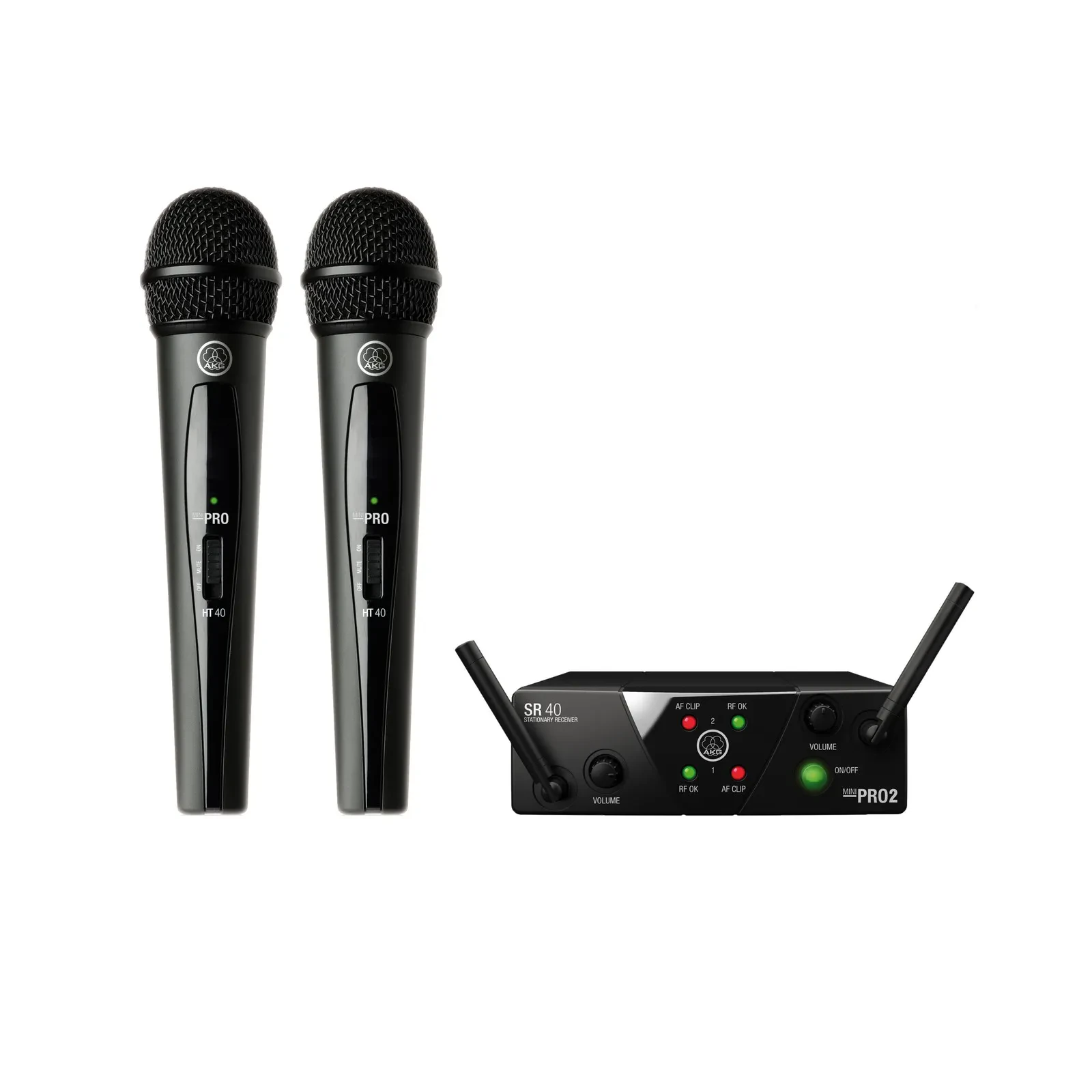 Радиосистема для вокала AKG WMS 40 MINI Dual Vocal Set ISM2 und ISM3