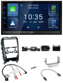 JVC DAB Bluetooth Lenkrad USB 2DIN Autoradio für Mini Cooper 06-14 Parksensor