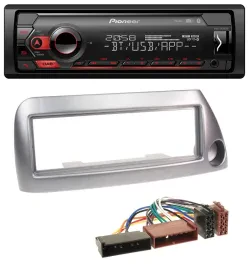Pioneer MP3 USB DAB Bluetooth Autoradio für Ford Ka bis 2008 silber-metallic