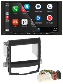 JBL USB 2DIN MP3 Bluetooth AUX Autoradio für SSangYong Korando 10-13