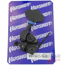 Колок для бас-гитары Hipshot HE6C-1/2 Ultralite D-Tuner X-Tender Black