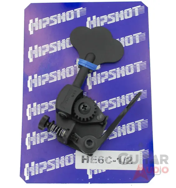 Hipshot HE6C-1/2 Ultralite D-Tuner X-Tender 1/2 Bass, Black, 20685B