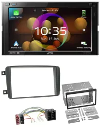 JVC DAB MP3 2DIN Bluetooth USB Autoradio für Mercedes C-Klasse Vito CLK Viano
